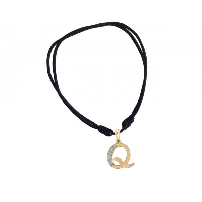 Gold Alphabet Q charm